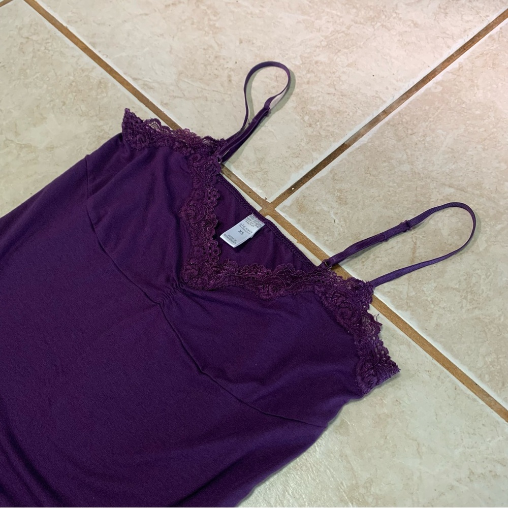 Vintage 2007 Old Navy Sz XS Purple Lacy Lingerie Teddy